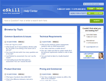 Tablet Screenshot of help.eskill.com